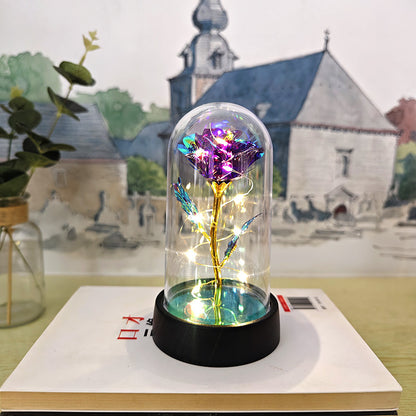 Gold foil gold rose acrylic cover all night light Christmas cher Tanabata Valentine's Day Mother's Day pendulum