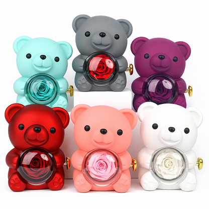 The Eternal Rose Bear With A Hidden Heartbeat